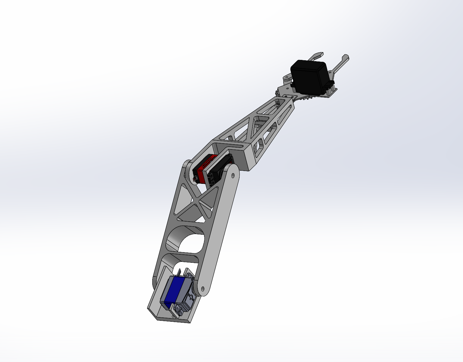 CAD model of the manipulator arm assembly